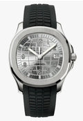 Aquanaut Black & Silver — Silver Dial