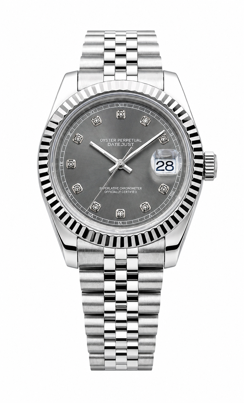 Luxxy — Datejust Grey Diamond Bezel