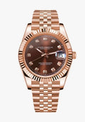 Luxxy — Datejust Chocolate Brown & Rose Gold
