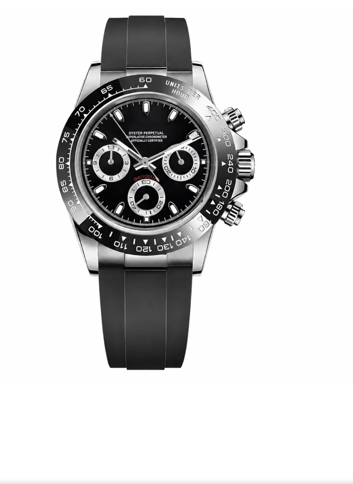 Daytona Black Silver Oysterflex — photo HD