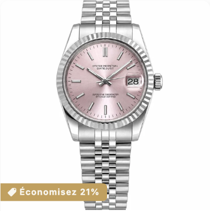 Datejust Pink Dial Femme