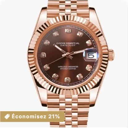 Datejust Chocolate Brown & Rose Gold
