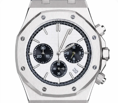 Luxxy — Royal Oak Chrono Rubber Silver