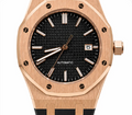 Luxxy — Royal Oak Rose Gold & Black Rubber