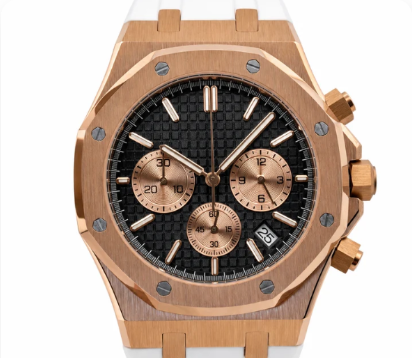 Luxxy — Royal Oak Rose Gold & White